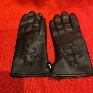 Ladies Black Vinyl Gloves